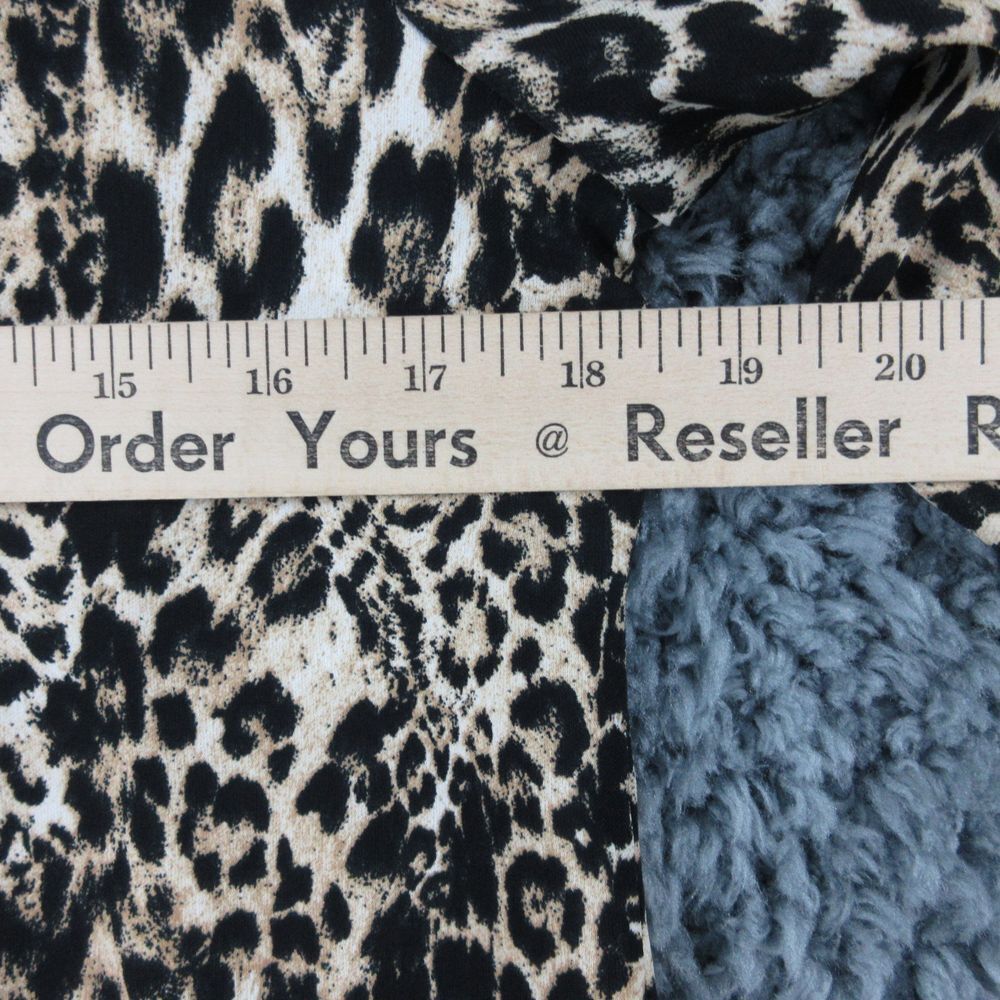 Chico's Shirt Womens 0 US 4 Beige Black Animal Print Long Sleeve Pullover - Picture 4 of 12